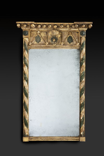 A late George III Period Giltwood Pier Glass A late George III Period Giltwood Pier Glass