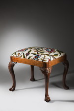 A Queen Anne Period Walnut Stool