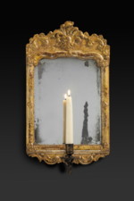 A mid 18th Century Giltwood Girandole Mirror A mid 18th Century Giltwood Girandole Mirror