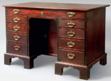 A George II Period Knee-Hole Centre Desk A George II Period Knee-Hole Centre Desk