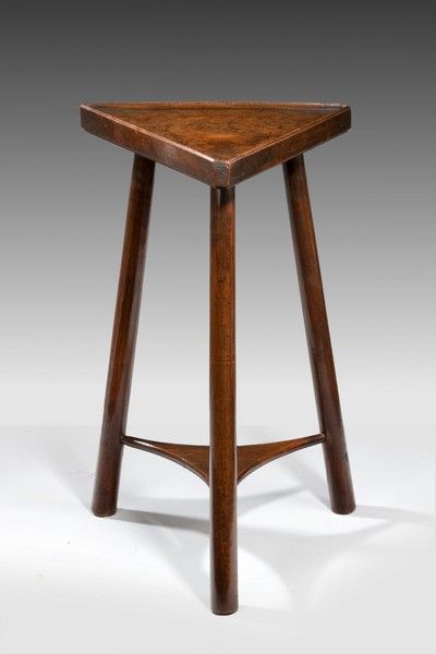 An enchanting and rare early Georgian period mahogany 'tricorn' table. An enchanting and rare early Georgian period mahogany 'tricorn' table.